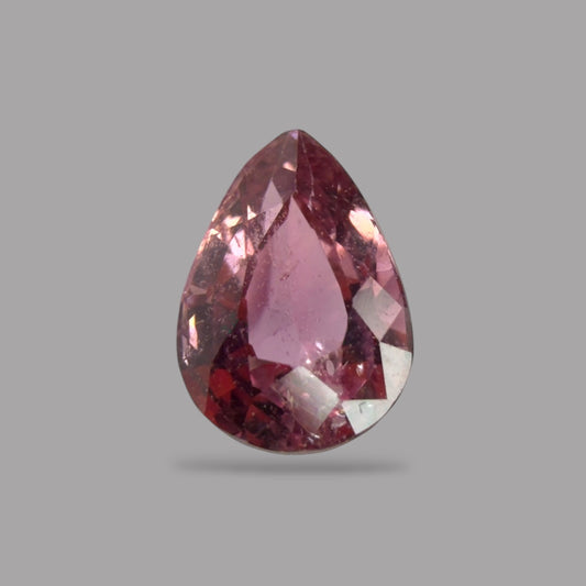 Pear Shape in Pink Sapphire Gemstone 0.64 Carats &  6.2 x 4.3 mm Size