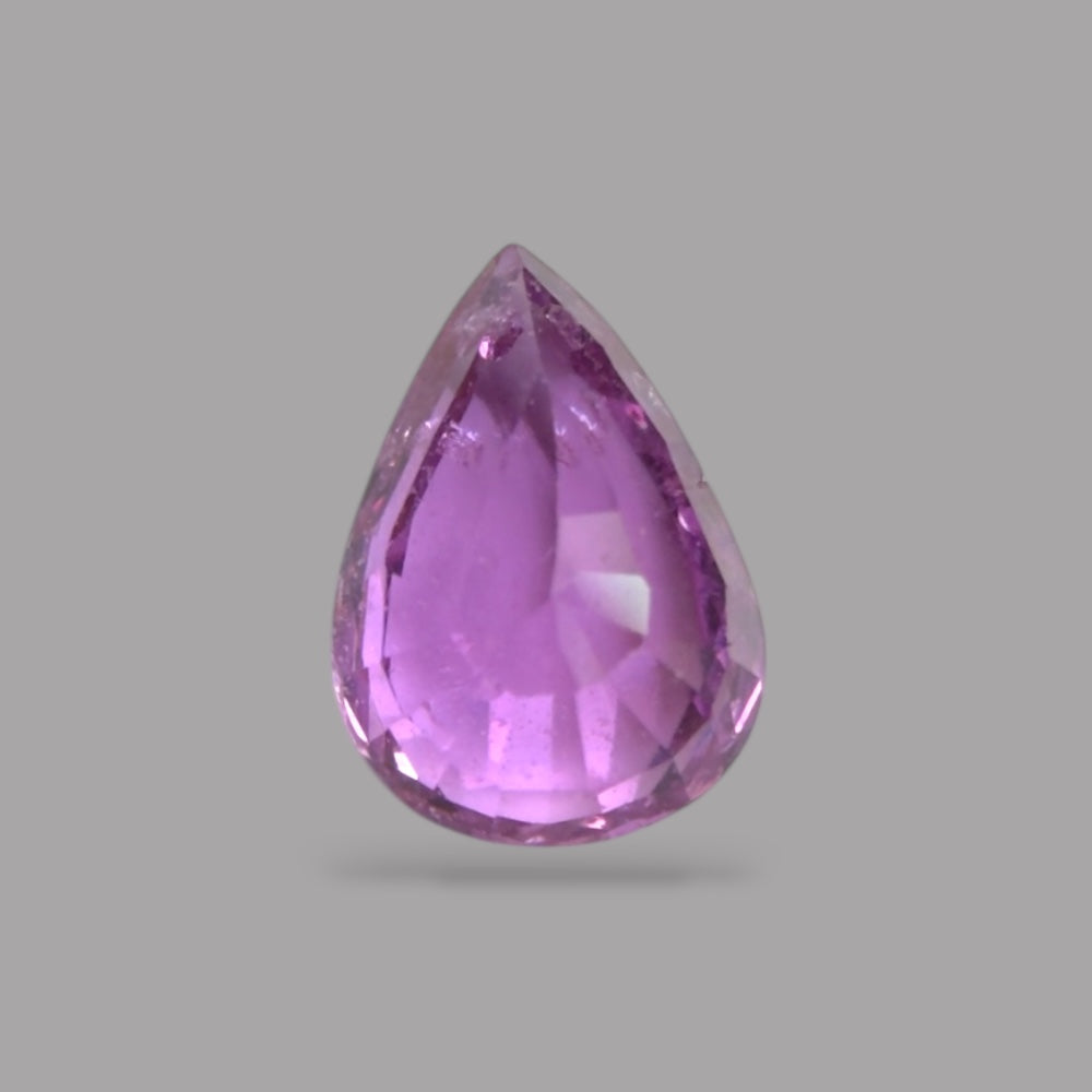 Pear Shape in Pink Sapphire Gemstone 0.65 Carats &  6.3 x 4.5 mm Size