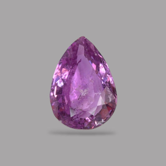 Pear Shape in Pink Sapphire Gemstone 0.67 Carats &  6.6 x 4.7 mm Size