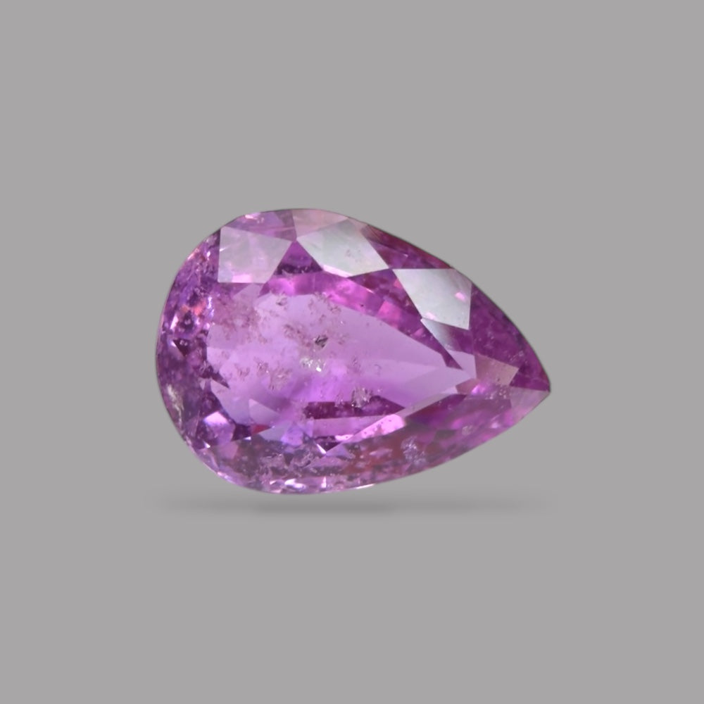 Pear Shape in Pink Sapphire Gemstone 0.67 Carats &  6.6 x 4.7 mm Size