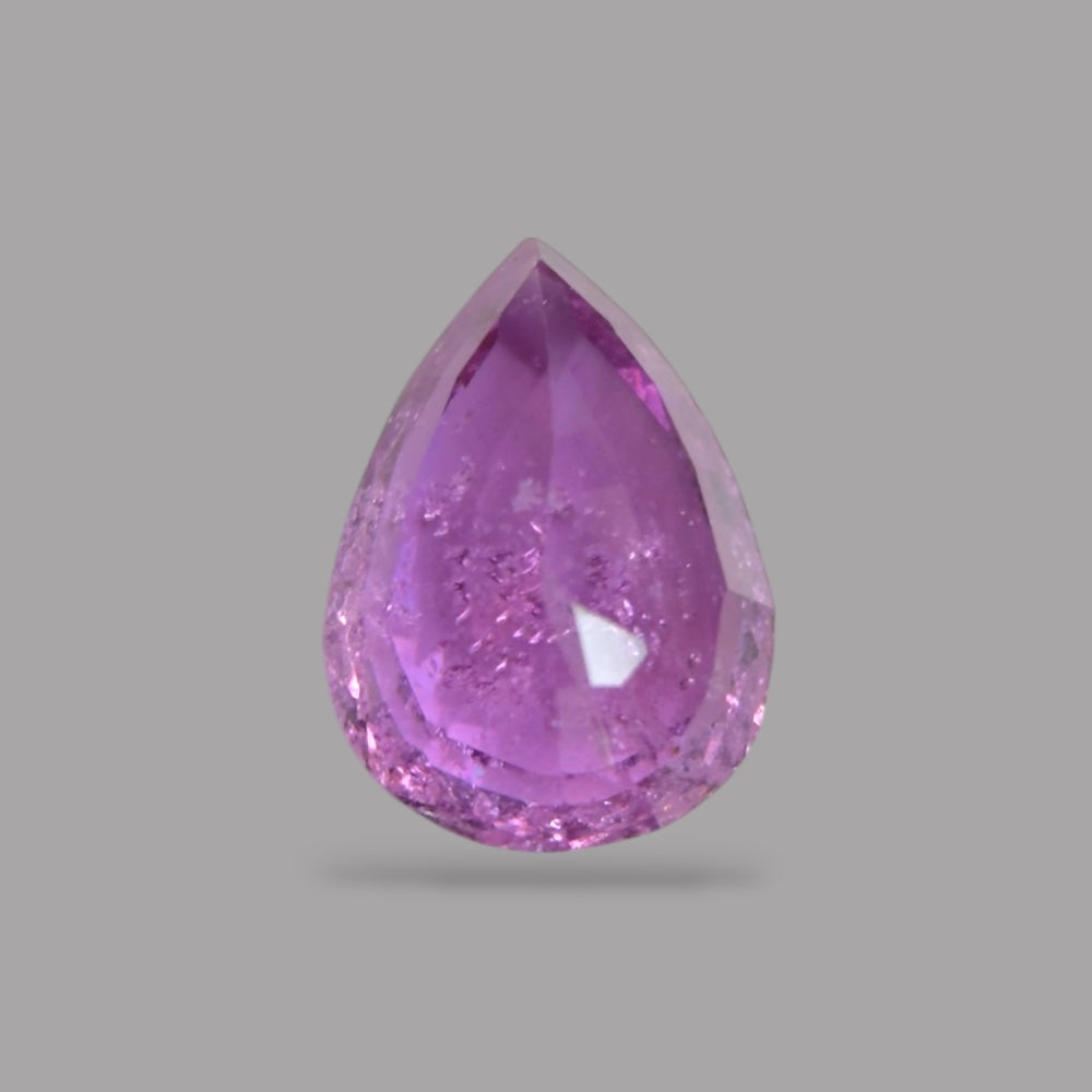 Pear Shape in Pink Sapphire Gemstone 0.67 Carats &  6.6 x 4.7 mm Size