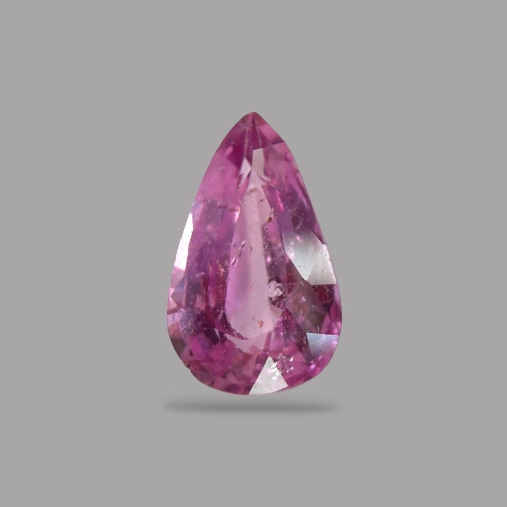 Pear Shape in Pink Sapphire Gemstone 0.73 Carats &  7.4 x 4.5 mm Size