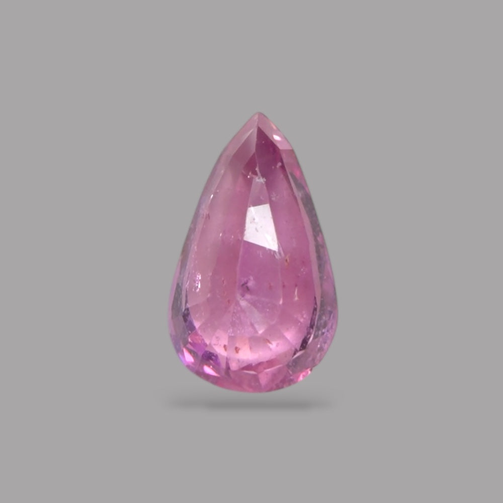 Pear Shape in Pink Sapphire Gemstone 0.73 Carats &  7.4 x 4.5 mm Size