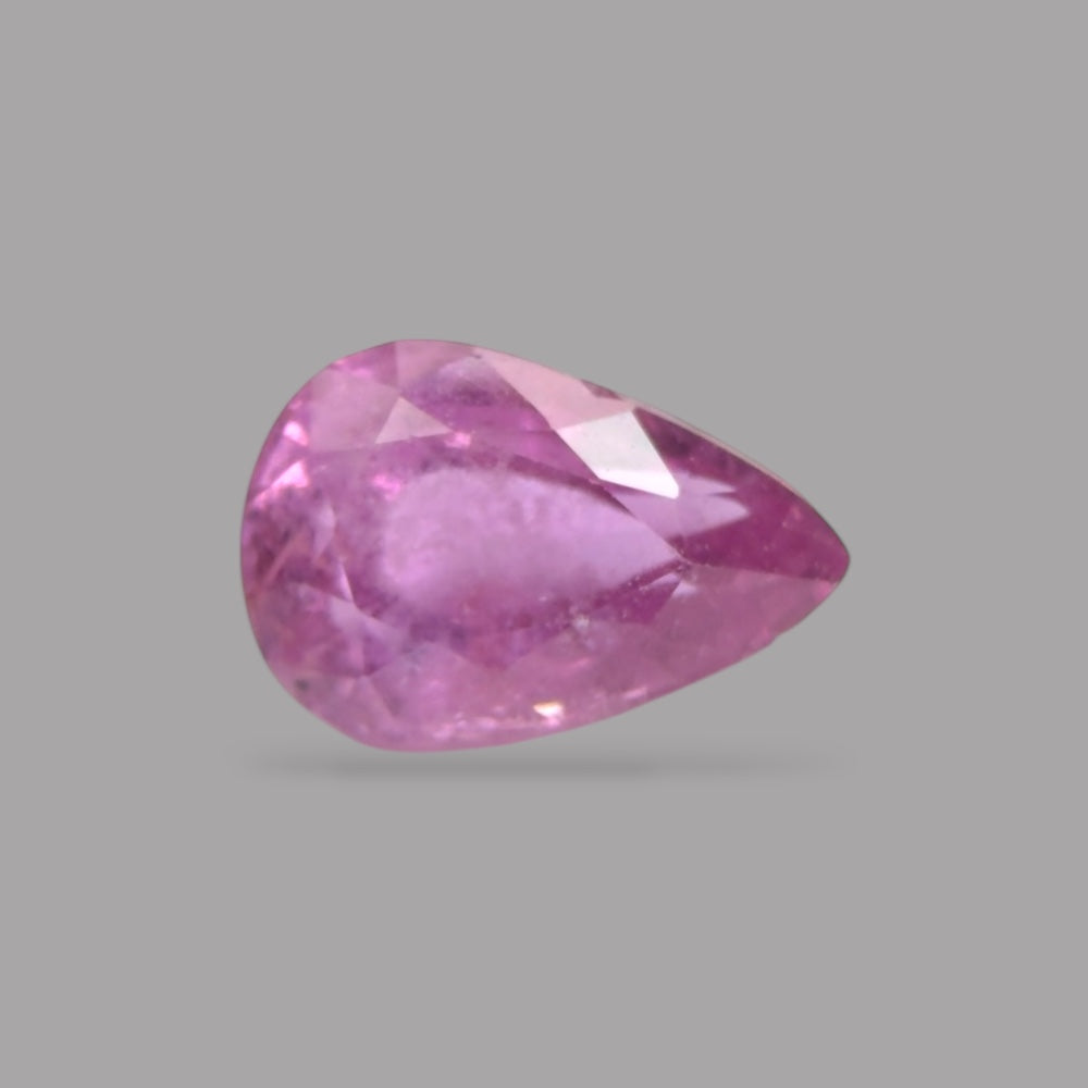Pear Shape in Pink Sapphire Gemstone 0.76 Carats &  6.8 x 4.5 mm Size