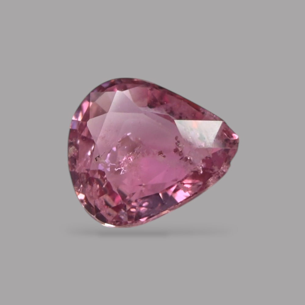 Pear Shape in Pink Sapphire Gemstone 0.79 Carats &  6.3 x 5.6 mm Size