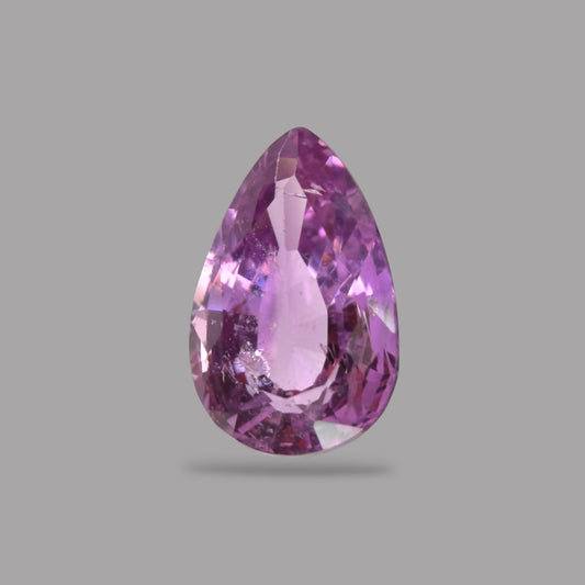 Pear Shape in Pink Sapphire Gemstone 0.92 Carats &  7.5 x 4.8 mm Size