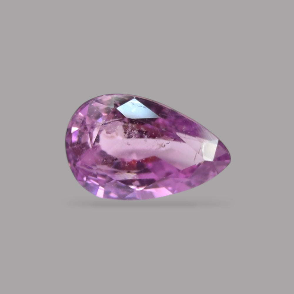 Pear Shape in Pink Sapphire Gemstone 0.92 Carats &  7.5 x 4.8 mm Size
