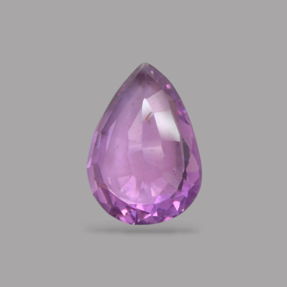 Pear Shape in Purple Sapphire Gemstone 0.44 Carats & 6.5 x 4.5 mm Size