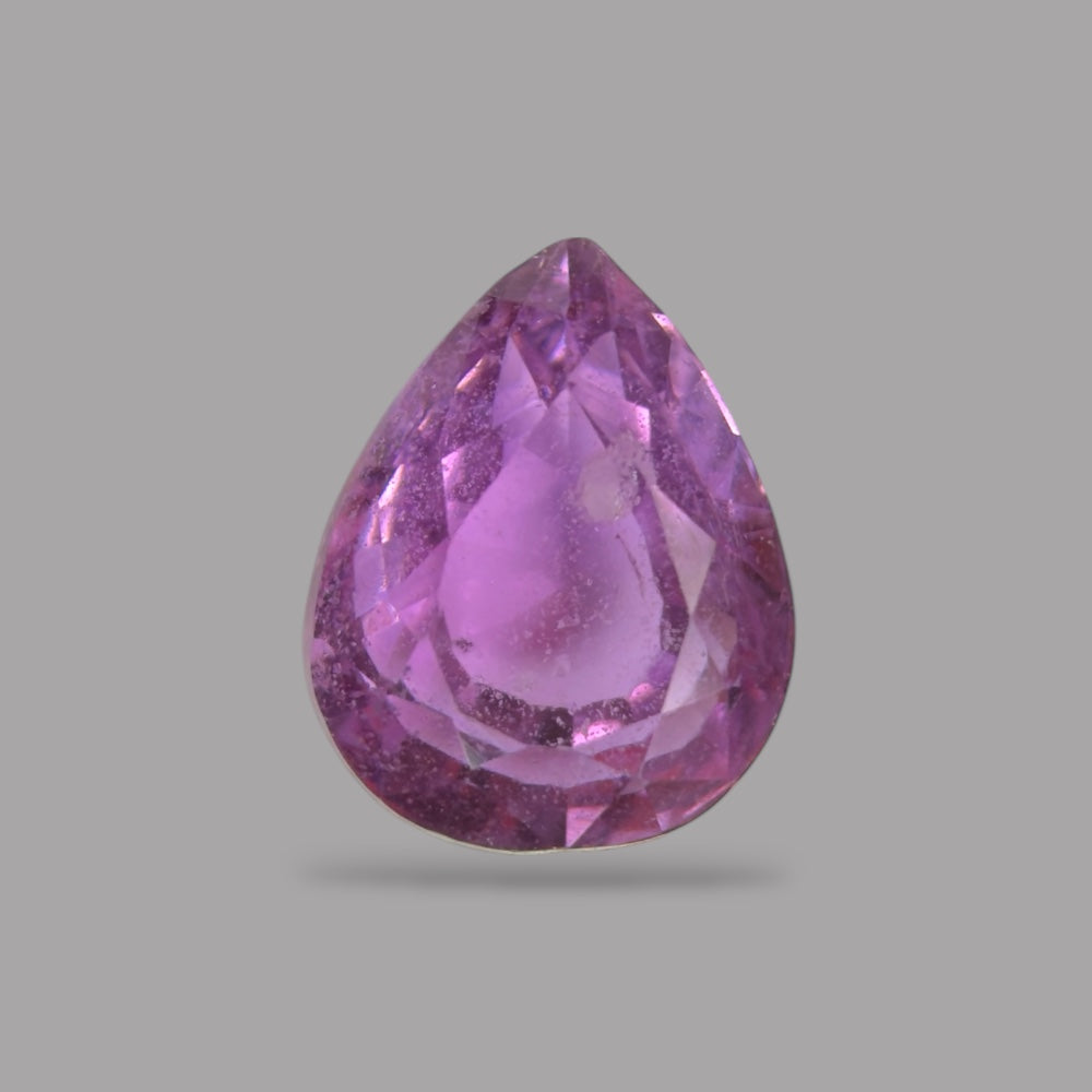 Pear Shape in Pink Sapphire Gemstone 1.10 Carats & 6.7 x 5.3 mm Size