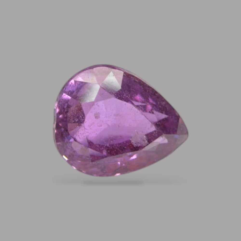 Pear Shape in Pink Sapphire Gemstone 1.10 Carats & 6.7 x 5.3 mm Size