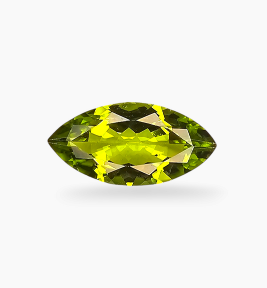 Natural Peridot Gemstone Marquise Shape 4.09 Carats Size 15.5x8mm