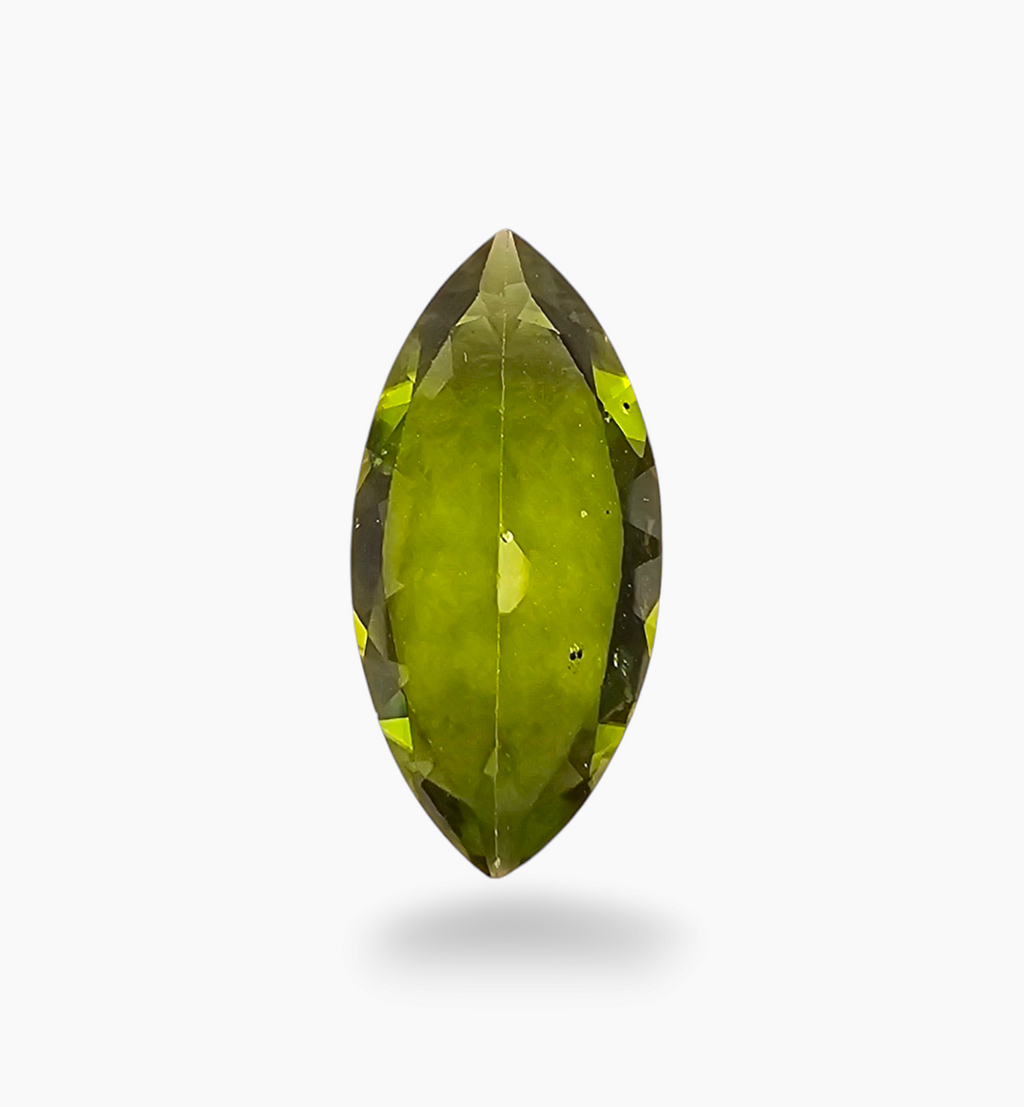 Natural Peridot Gemstone Marquise Shape 4.09 Carats Size 15.5x8mm