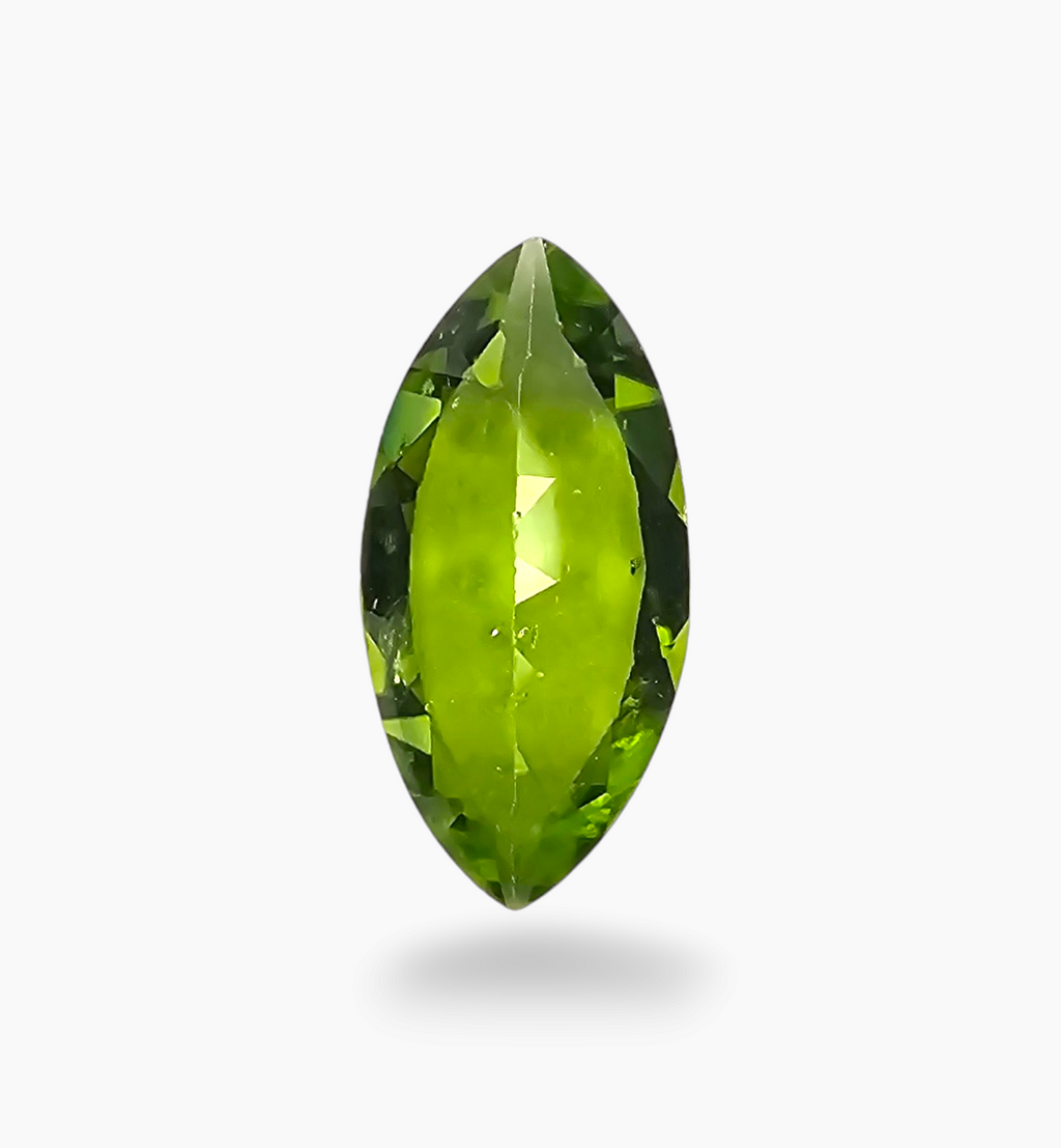 Natural Peridot Gemstone  Marquise Shape 4.22 Carats Size 16x8mm