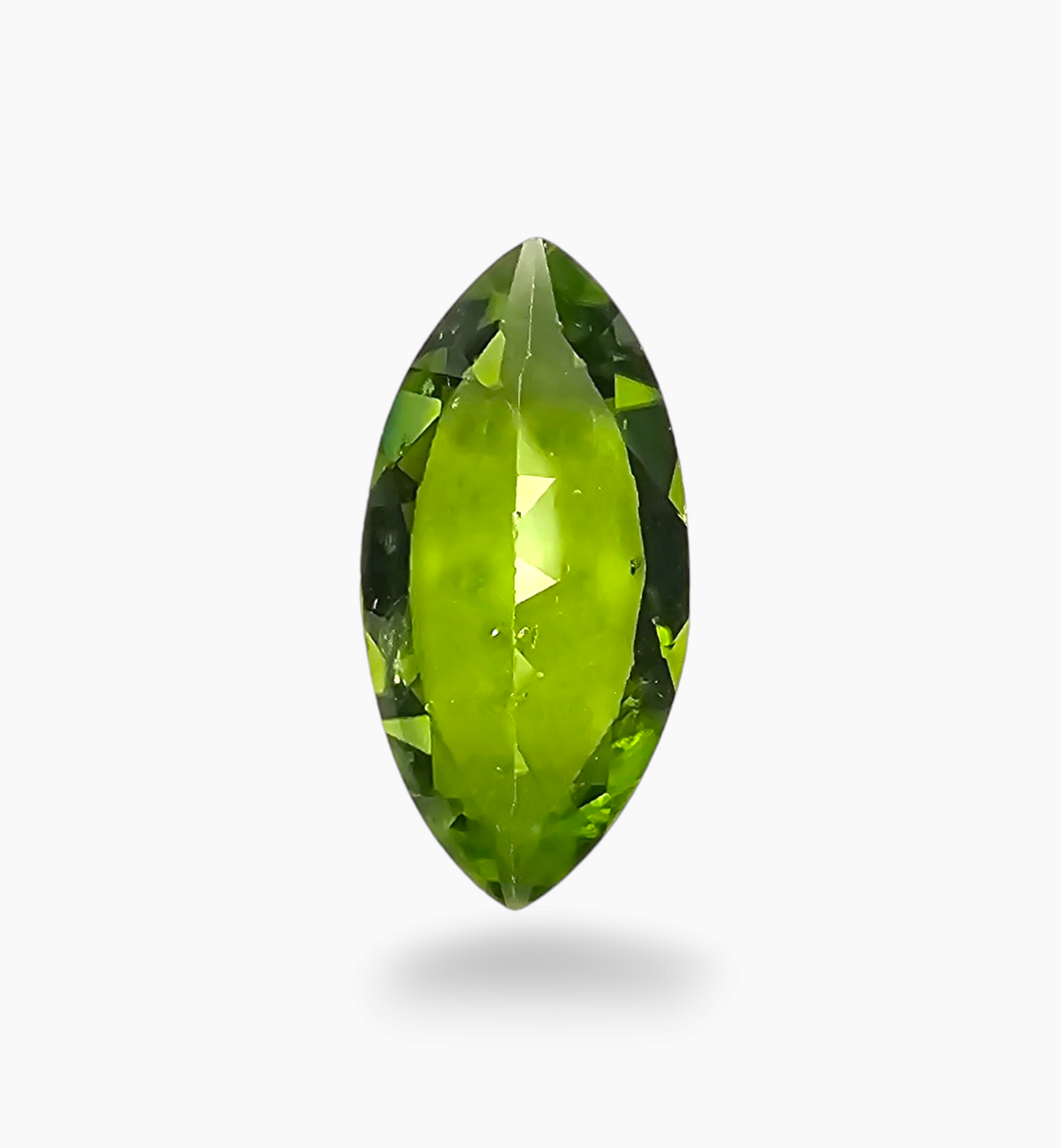 Natural Peridot Gemstone  Marquise Shape 4.22 Carats Size 16x8mm