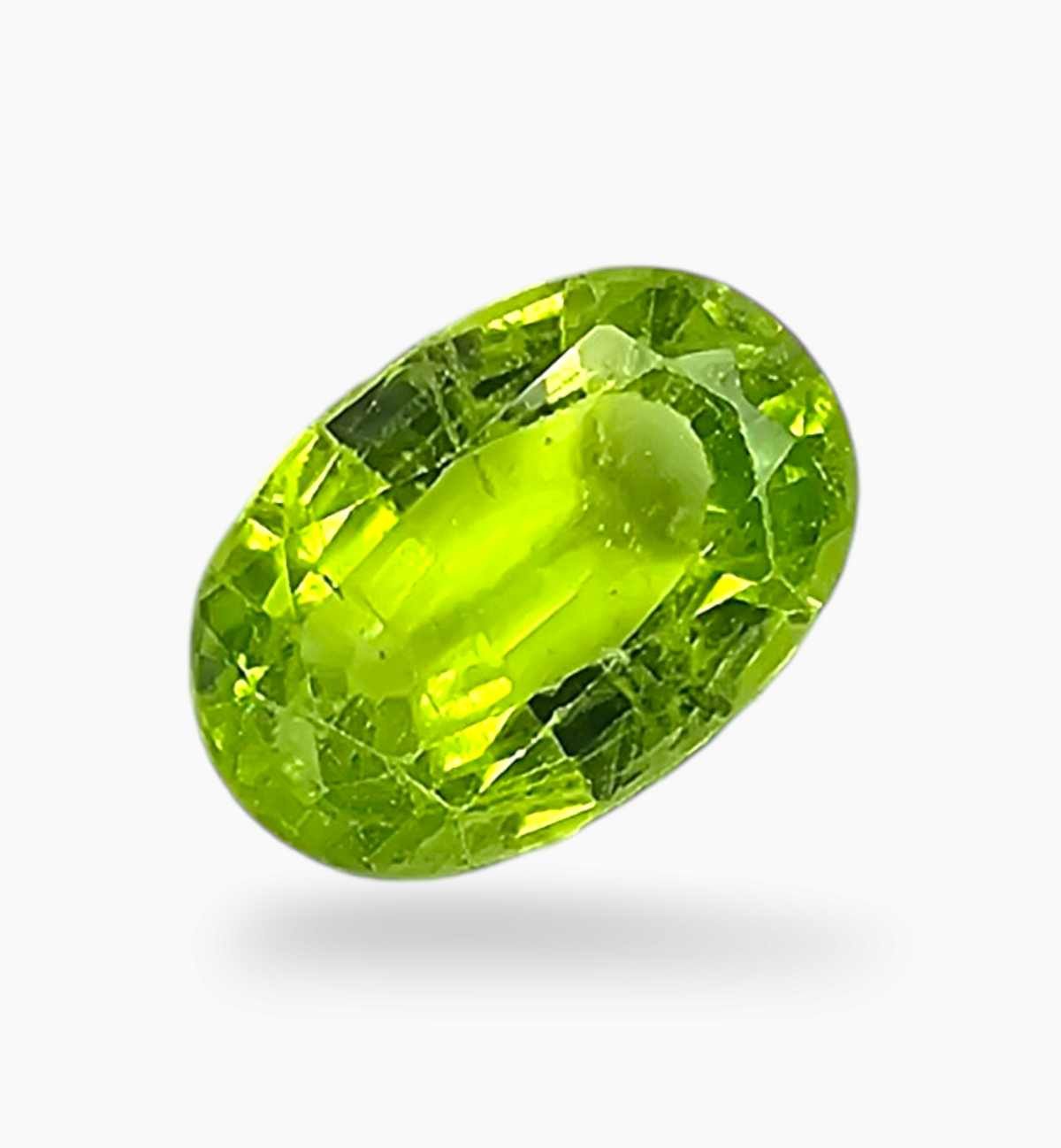 Natural Peridot Oval Shape 2.81 Carats Size 7.2x10.5mm