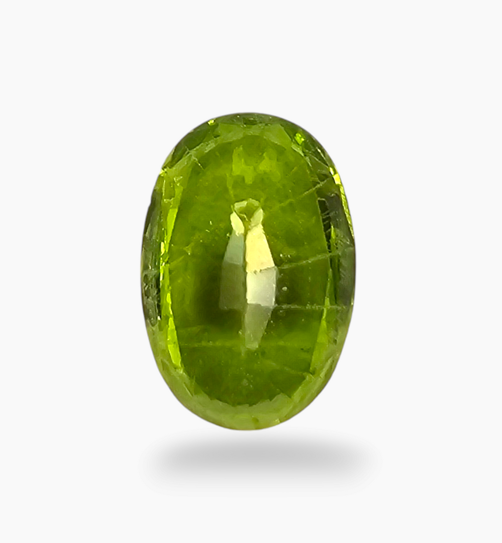 Natural Peridot Oval Shape 2.81 Carats Size 7.2x10.5mm