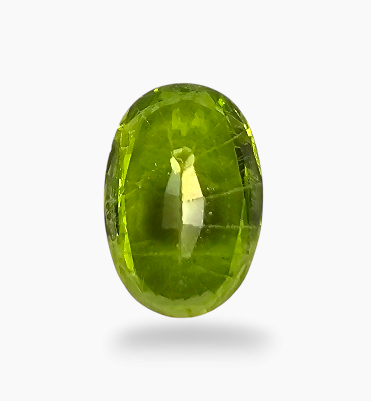 Natural Peridot Oval Shape 2.81 Carats Size 7.2x10.5mm