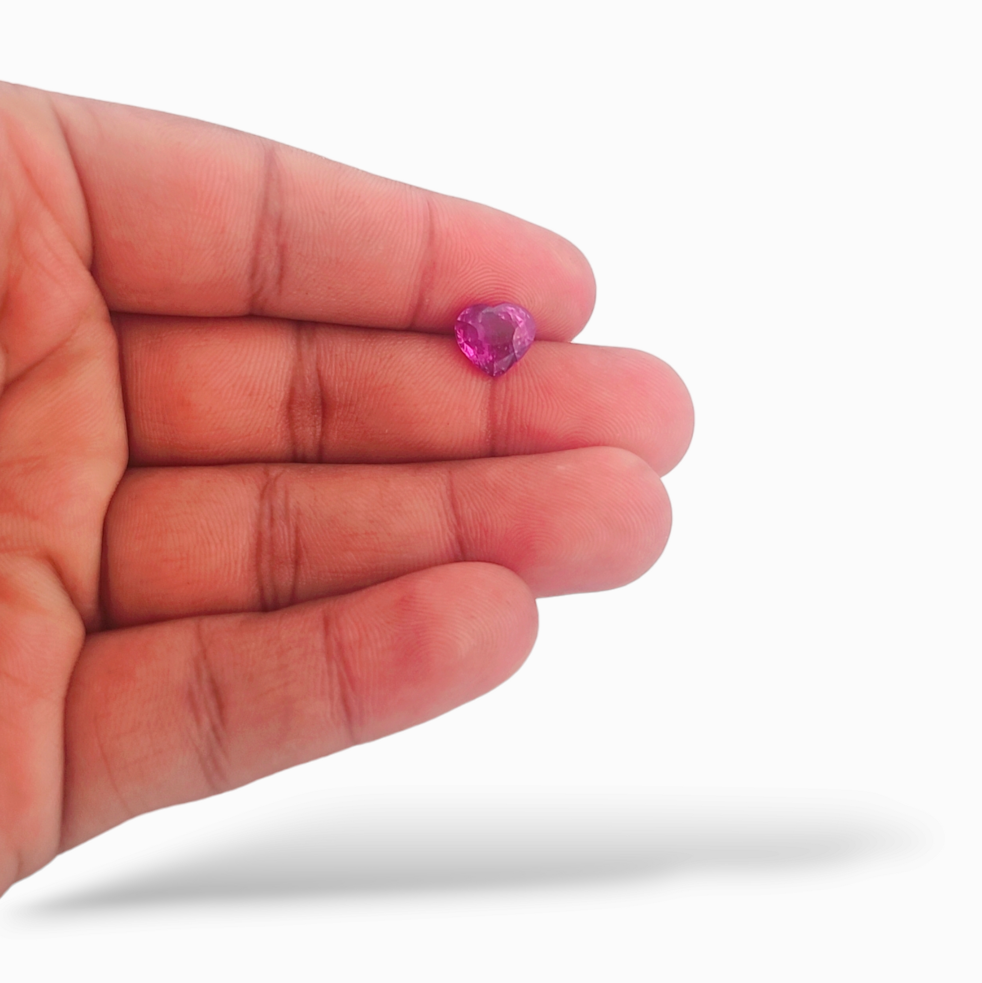 Pink Sapphire Stone Srilanka Heart 3.53 Carats