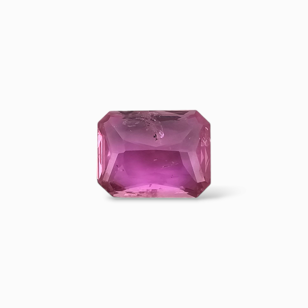 Pink Sapphire Natural Stone Emerald Cut 3.55 Carats