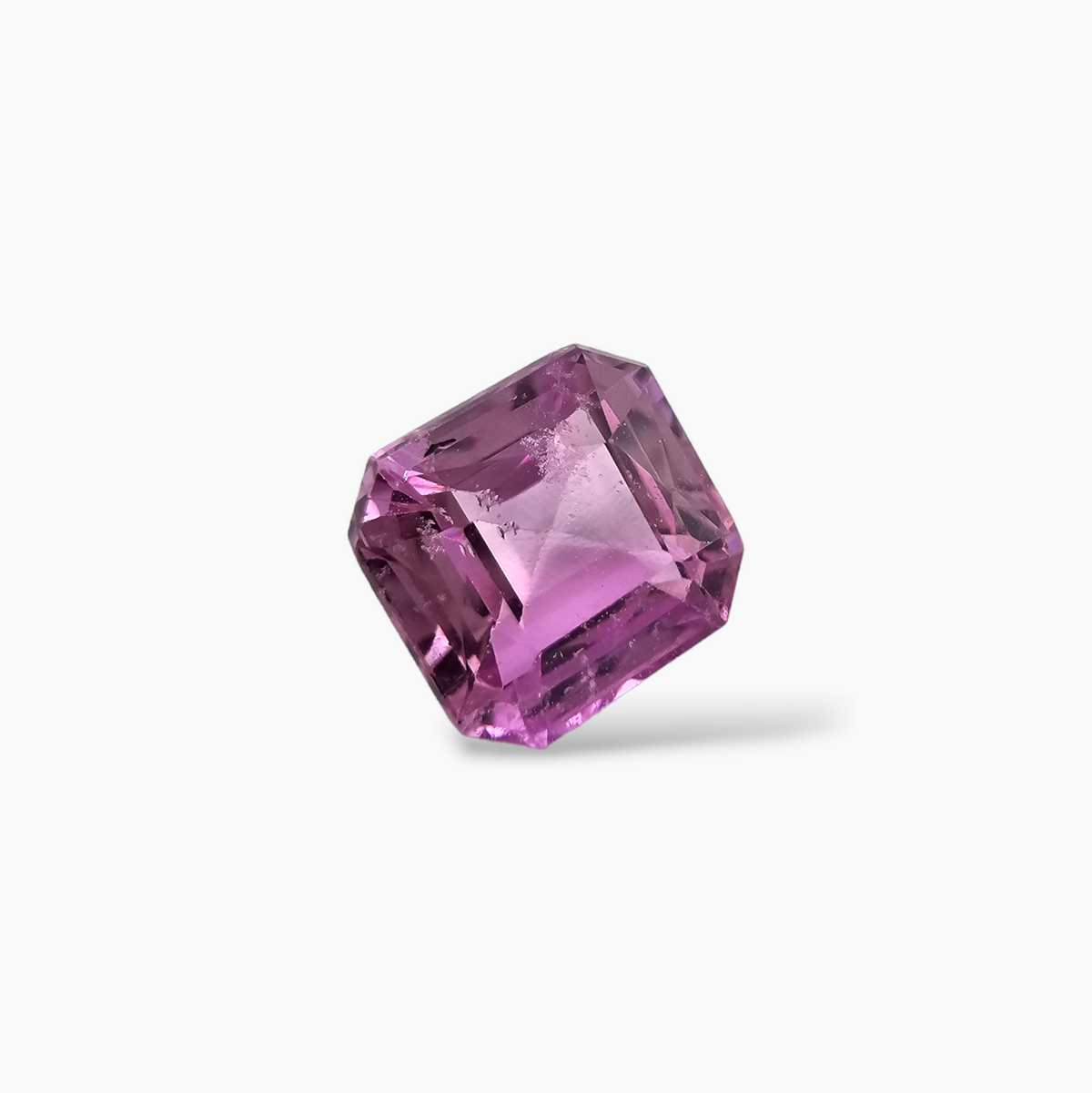 Pink Sapphire Natural Stone Asscher Cut 1.21 Carats
