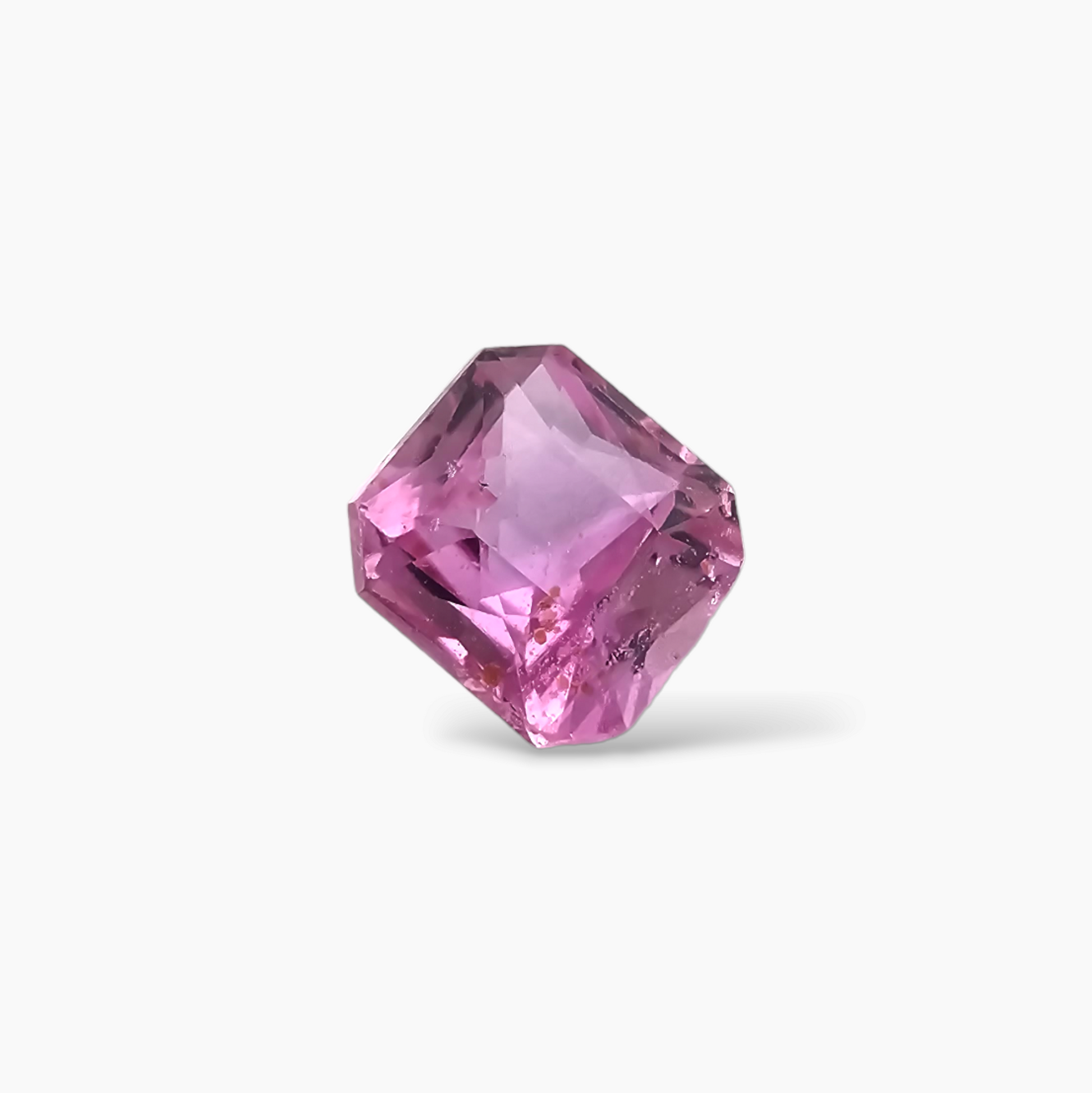 Pink Sapphire Natural Stone Asscher Cut 1.02 Carats