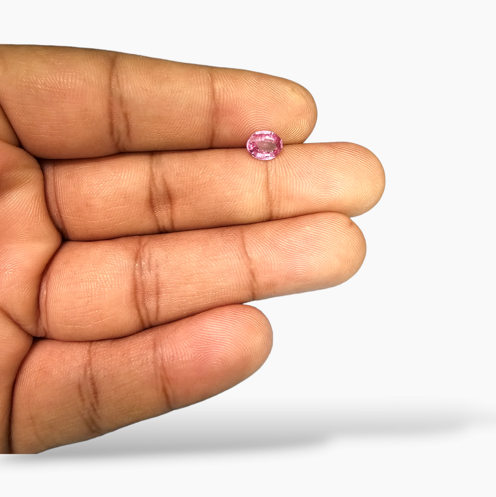 Pink Sapphire Natural Stone Oval Shape 1.4 Carats