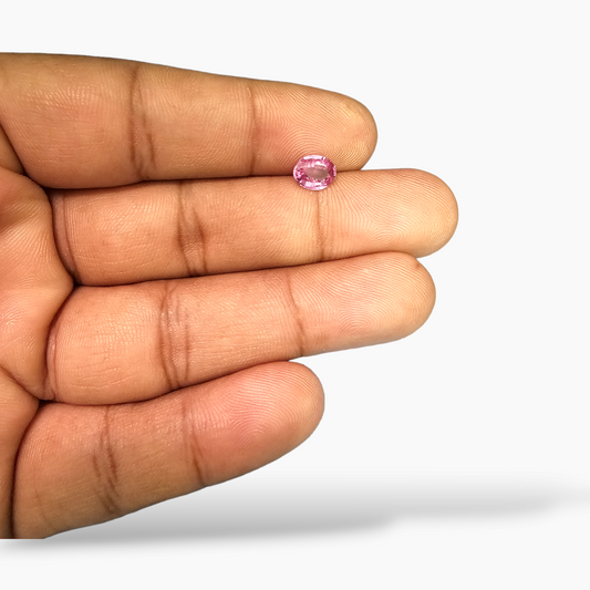 Pink Sapphire Natural Stone Oval Shape 1.4 Carats