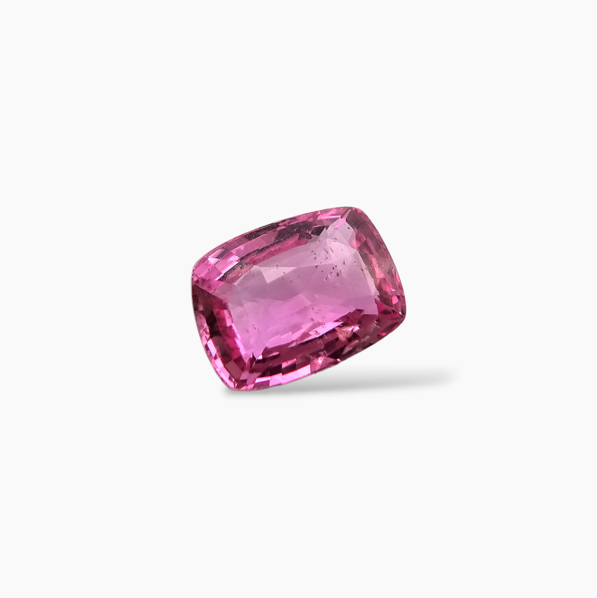 loose Pink Sapphire Natural Stone Cushion Cut 3.06 Carats