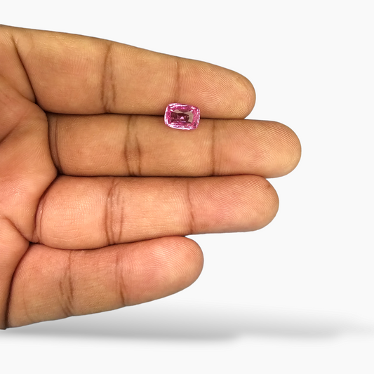 online Pink Sapphire Natural Stone Cushion Cut 3.06 Carats