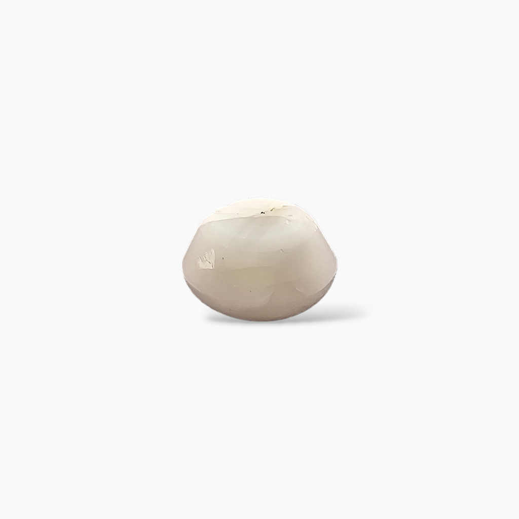 loose Natural Star White Sapphire Stone Round Cabochon 8.42 Carats 