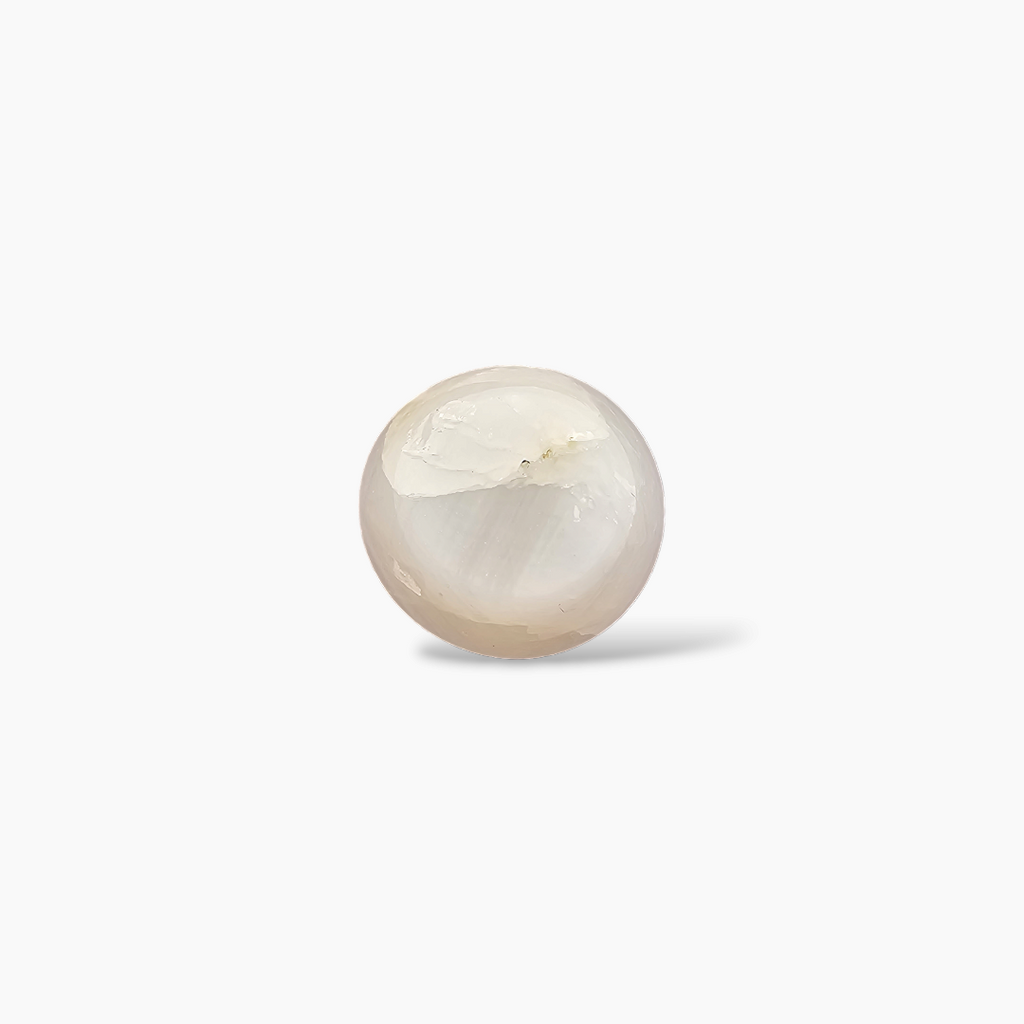 shop Natural Star White Sapphire Stone Round Cabochon 8.42 Carats 