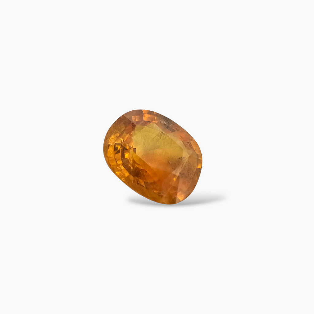 shop Natural Orange Sapphire Stone Oval Cut 6.2 Carats