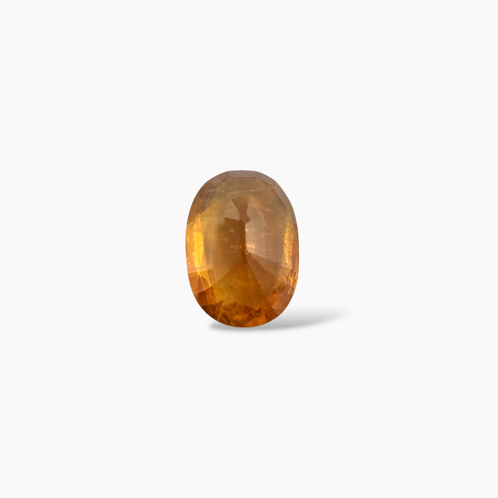loose Natural Orange Sapphire Stone Oval Cut 4.0 Carats