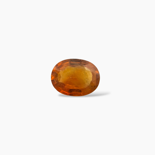 buy Natural Orange Sapphire Stone Oval Cut 4.0 Carats 12 × 8.5 mm