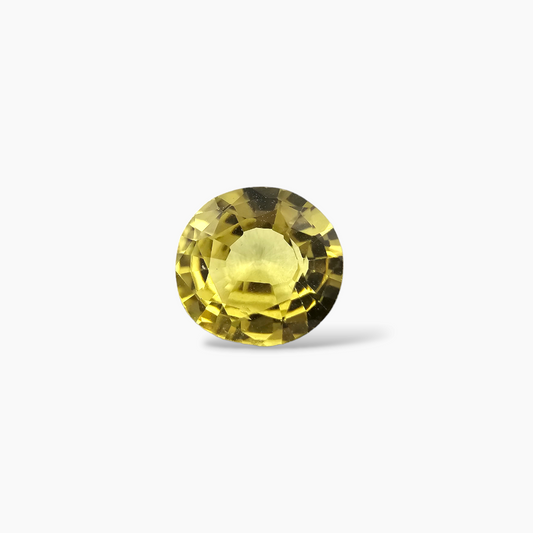 buy Natural Yellow Sapphire Stone Round Cut 1.27 Carats 7 mm