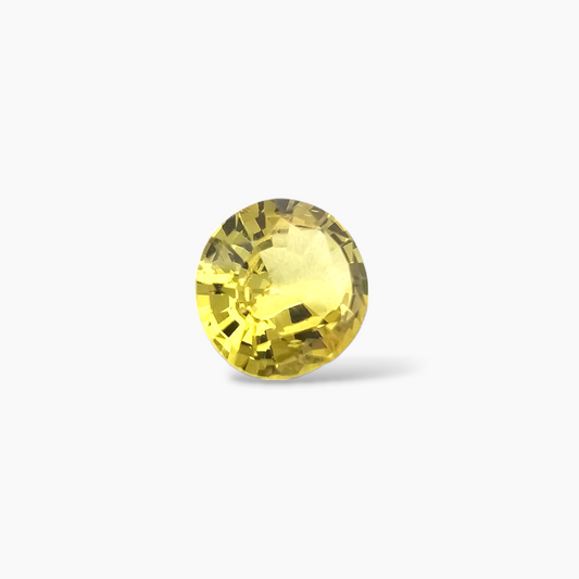 shop Natural Yellow Sapphire Stone Round Cut 1.27 Carats 7 mm 