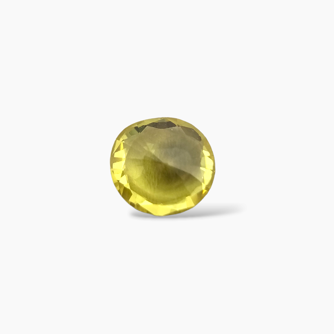 loose Natural Yellow Sapphire Stone Round Cut 1.27 Carats 7 mm