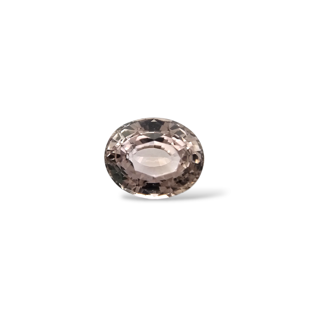 Natural Brown Sapphire Stone Oval Cut 1.58 Carats 7.5 × 6 mm