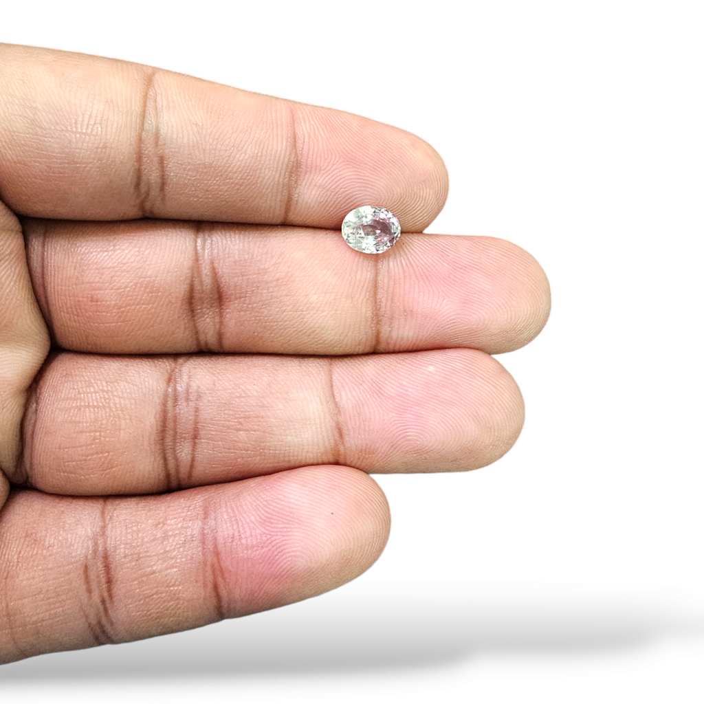loose Natural Brown Sapphire Stone Oval Cut 1.58 Carats 7.5 × 6 mm