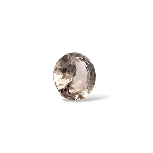loose Natural Brown Sapphire Stone Round Cut 1.33 Carats 6.5 mm