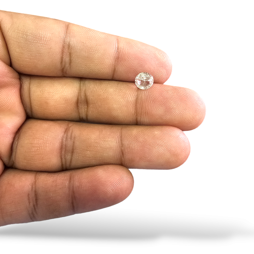 buy Natural Brown Sapphire Stone Round Cut 1.33 Carats 6.5 mm
