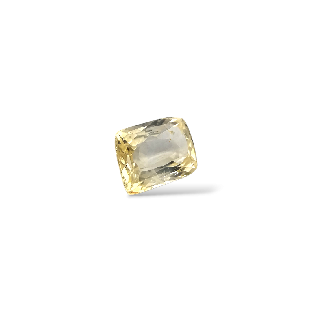 Natural Yellow Sapphire Stone 2.48 Carats 8× 6.5 mm