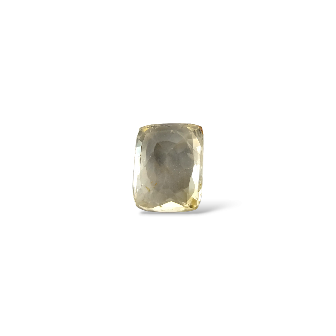 Natural Yellow Sapphire Stone 2.48 Carats 8× 6.5 mm