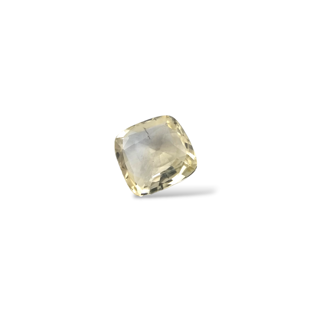 Natural Yellow Sapphire Stone 2.42 Carats 8× 7.5 mm