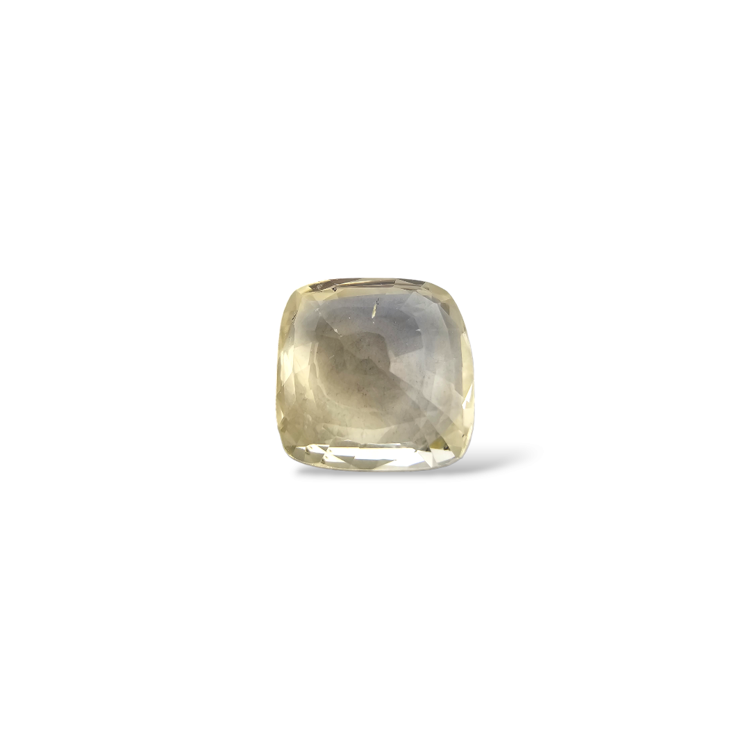 Natural Yellow Sapphire Stone 2.42 Carats 8× 7.5 mm