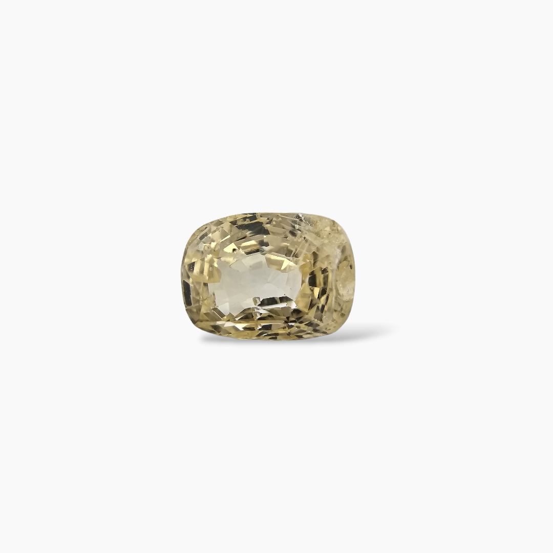 Natural Yellow Sapphire Stone 2.4 Carats 8× 6 mm