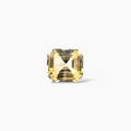 Natural Yellow Sapphire Stone  2.04 Carats 8 mm Asscher Cut