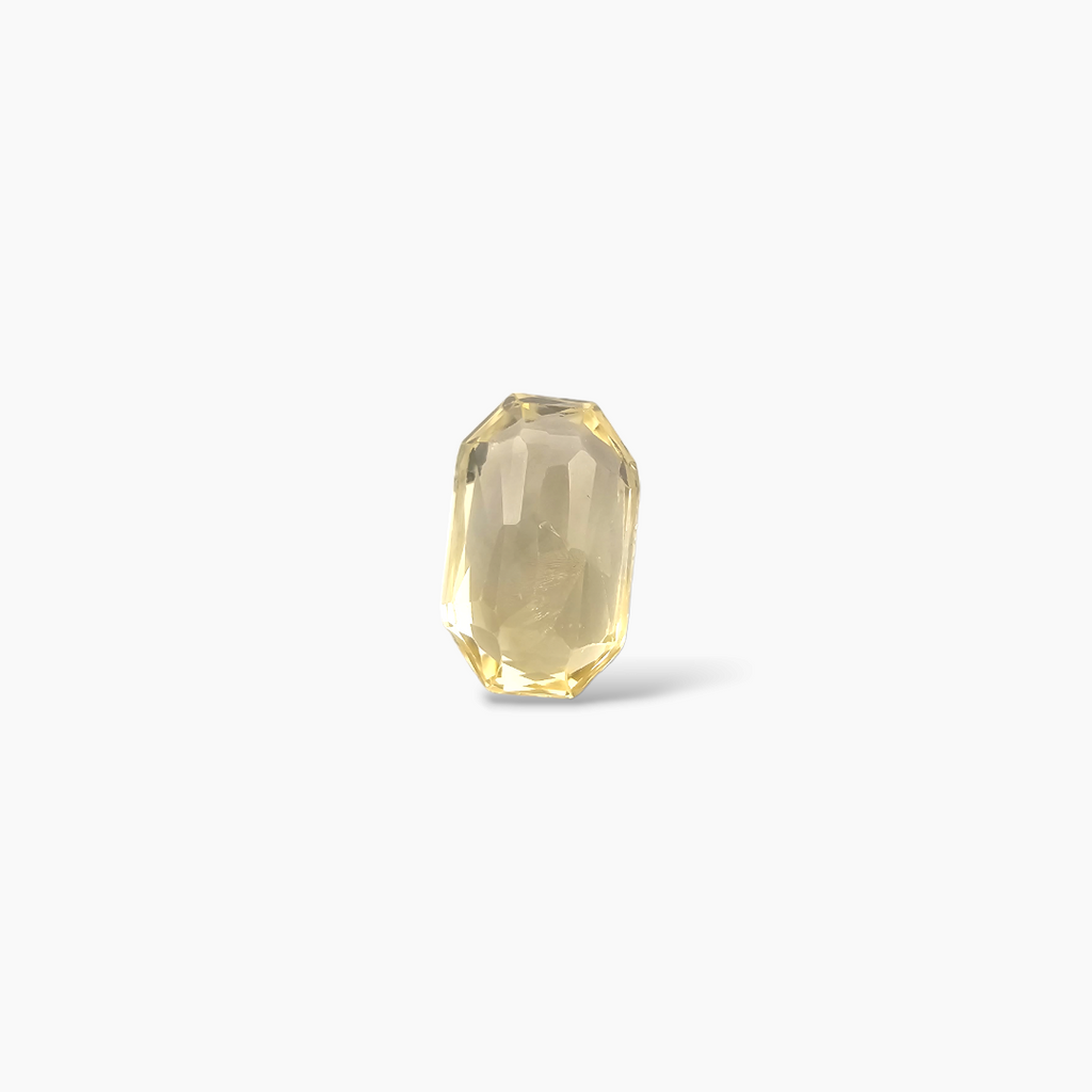 Natural Yellow Sapphire Stone  1.85 Carats 8.5 × 5.5 mm Emerald Cut