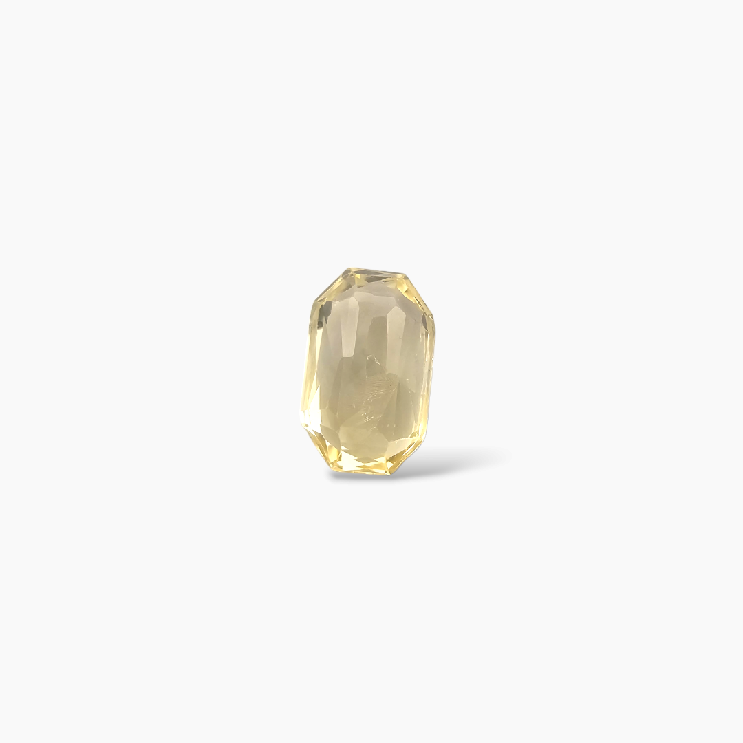Natural Yellow Sapphire Stone  1.85 Carats 8.5 × 5.5 mm Emerald Cut