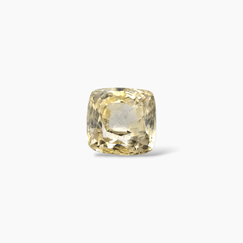 Natural Yellow Sapphire Stone 2.6 Carats 7.5× 6.5 mm